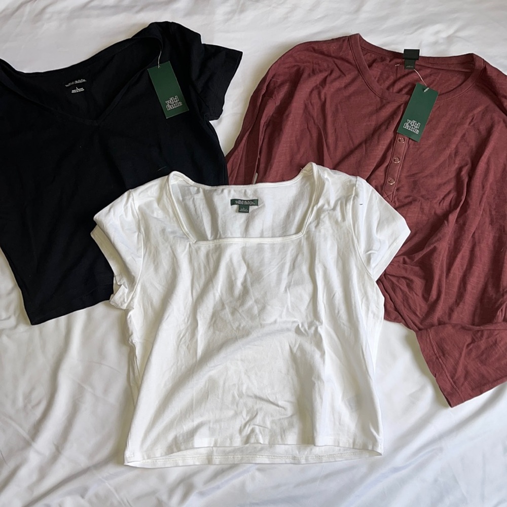 Wild Fable crop tops (set of 3)
